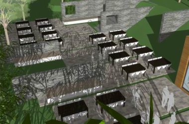 Sketchup商业模型|多层山地会所，商业，现代风格-BIM建筑网