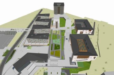 Sketchup学校模型|多层昆明工业职业技术学院学校，校园教育建筑，现代中式风格-BIM建筑网