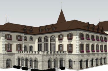 Sketchup住宅模型|多层售楼处，住宅，英式古典风格-BIM建筑网