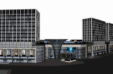 Sketchup商业模型|多层龙湖·成都北城天街商业街，现代风格-BIM建筑网