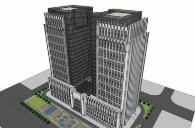 Sketchup酒店模型|高层酒店，现代风格-BIM建筑网