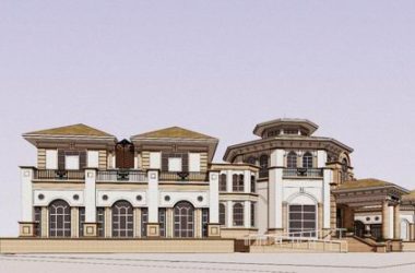 Sketchup商业模型|多层商业会所，古典西班牙风格-BIM建筑网