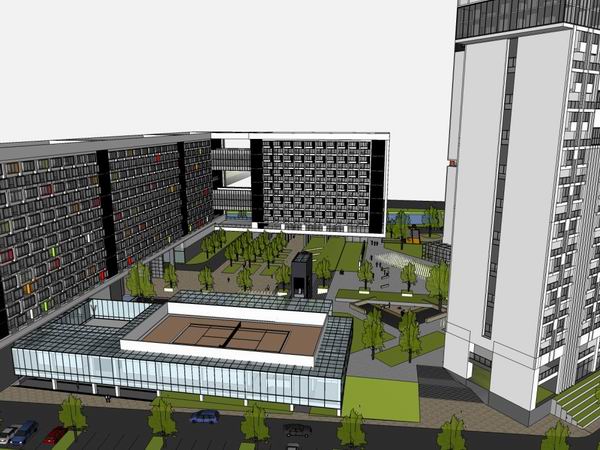 Sketchup酒店模型|高层酒店，现代风格