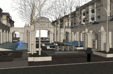 Sketchup住宅模型|多层小区大门，简欧古典风格-BIM建筑网