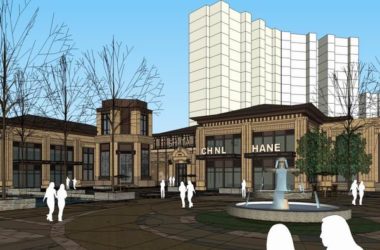 Sketchup商业模型|多层商业街，步行街，古典风格-BIM建筑网