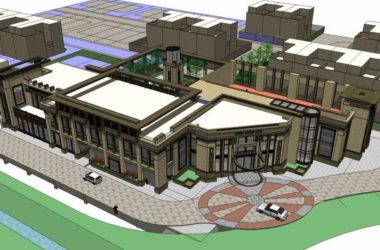 Sketchup住宅模型|多层绿地香颂售楼处，古典风格-BIM建筑网