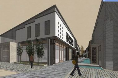 Sketchup商业模型|多层商业街，步行街，现代中式风格-BIM建筑网