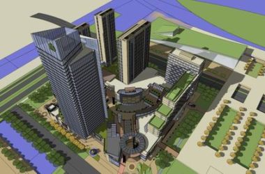Sketchup综合体模型|高层办公楼，商业，酒店，综合体，现代风格-BIM建筑网