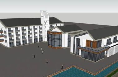 Sketchup文化模型|多层小教堂，文化建筑，中式风格-BIM建筑网