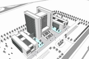 Sketchup办公模型|高层办公楼，现代风格-BIM建筑网