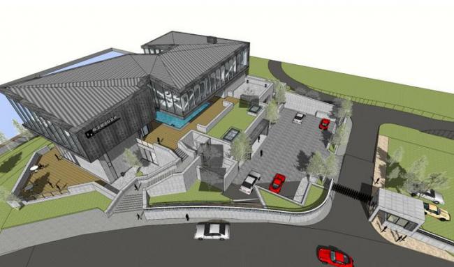 Sketchup商业模型|梅溪湖国际会所，多层商业，现代风格