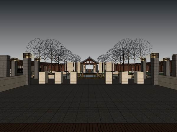 Sketchup商业模型|多层商业会所，古典风格