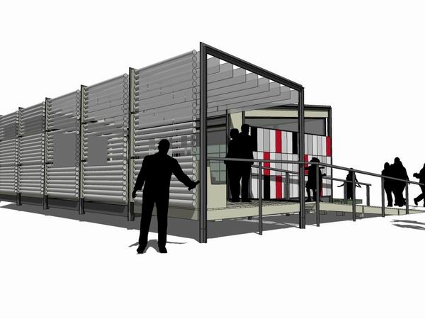 Sketchup商业模型|多层商业活动中心，现代风格