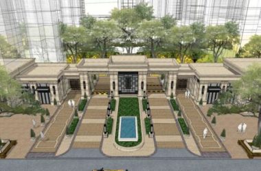 Sketchup住宅模型|小区入口和底层商业，古典风格-BIM建筑网