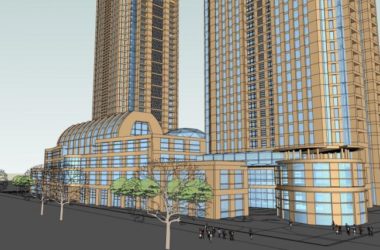 Sketchup办公模型|超高层办公楼，古典风格-BIM建筑网