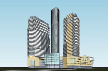 Sketchup综合体模型|超高层办公楼，商业，酒店，综合体，现代风格-BIM建筑网