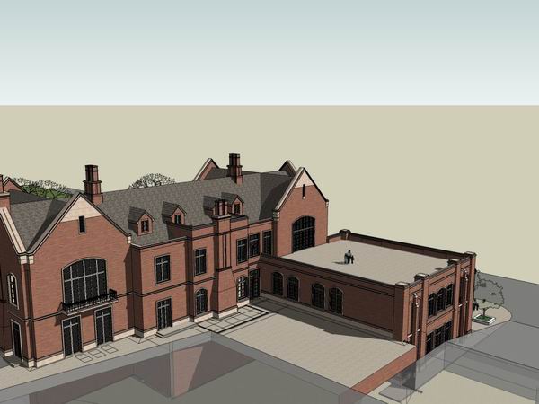 Sketchup商业模型|多层娱乐商业会所，英式古典风格