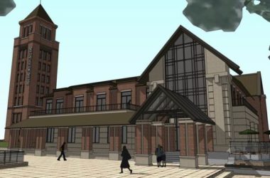 Sketchup景观模型|多层休闲景观会所，英式古典风格-BIM建筑网