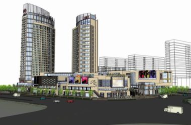 Sketchup综合体模型|多高层综合体，办公楼，酒店，商业，古典风格-BIM建筑网