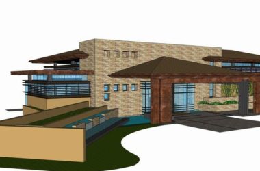 Sketchup住宅模型|多层售楼处，会所，住宅，古典风格-BIM建筑网