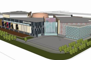 Sketchup商业模型|多层商业街，步行街，现代风格-BIM建筑网