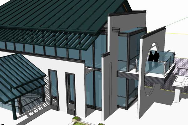 Sketchup商业模型|多层商业会所，现代中式风格