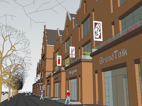 Sketchup商业模型|多层超市，商业，欧式古典风格