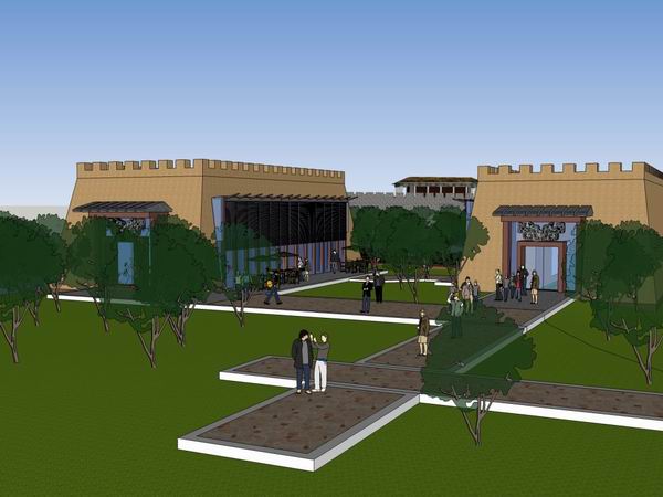 Sketchup商业模型|多层古建商业街，步行街，古典风格