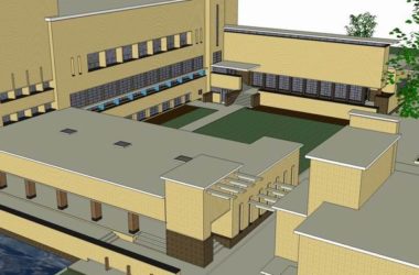 Sketchup学校模型|多层学院学校，校园教育建筑，现代风格-BIM建筑网