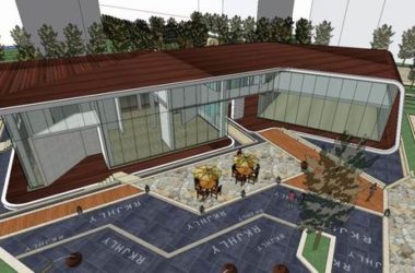 Sketchup住宅模型|多层住宅会所，现代风格-BIM建筑网