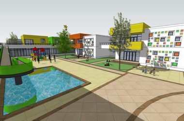 Sketchup学校模型|多层学校幼儿园，校园教育建筑，现代风格-BIM建筑网