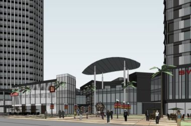 Sketchup综合体模型|超高层办公楼，酒店，商业，综合体，现代风格-BIM建筑网