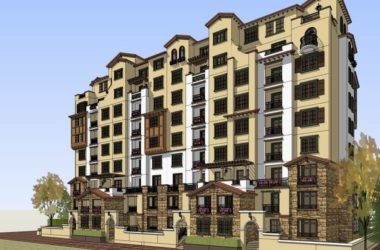 Sketchup住宅模型|高层住宅，西班牙古典风格-BIM建筑网