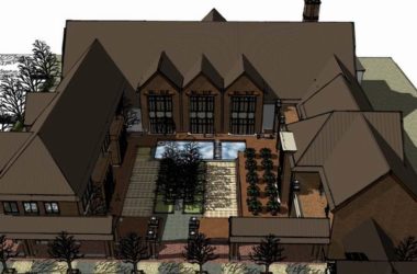 Sketchup商业模型|多层商业街部分，古典风格-BIM建筑网