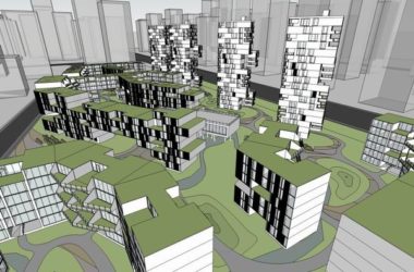 Sketchup综合体模型|多层高层综合体，办公楼，酒店，商业，现代风格-BIM建筑网