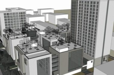 Sketchup办公模型|高层办公楼，现代风格-BIM建筑网
