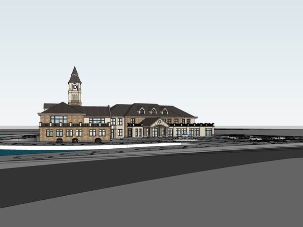 Sketchup商业模型|多层商业会所，古典风格