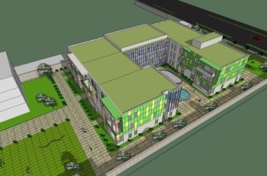 Sketchup学校模型|多层幼儿园学校，校园教育建筑，现代风格-BIM建筑网