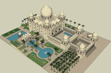 Sketchup古建筑模型|多层古堡，古典风格，古建-BIM建筑网