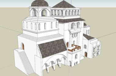 Sketchup住宅模型|多层住宅活动中心，古典风格-BIM建筑网