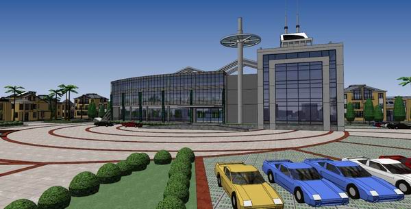 Sketchup住宅模型|多层低密度居住区，住宅，现代风格