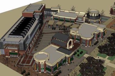 Sketchup商业模型|多层商业街，步行街，美式古典风格-BIM建筑网