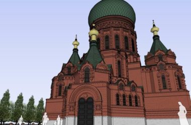 Sketchup文化模型|多层圣索菲亚大教堂，文化建筑，古典风格-BIM建筑网