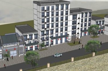 Sketchup商业模型|多层仿古滨水街，商业，现代中式风格-BIM建筑网