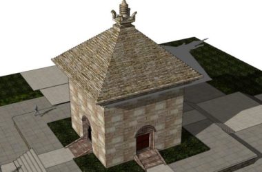 Sketchup古建筑模型|多层四门塔，中式风格，古建-BIM建筑网