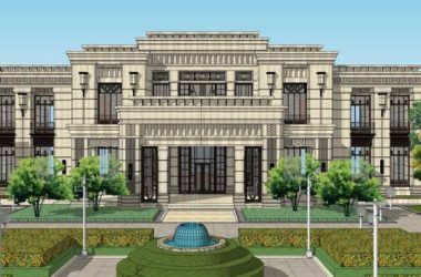 Sketchup住宅模型|多层售楼处，住宅，古典风格-BIM建筑网