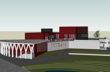 Sketchup文化模型|多层土木工程图书馆，文化建筑，现代风格-BIM建筑网