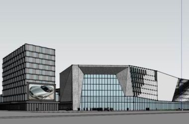 Sketchup商业模型|多层商城，现代风格-BIM建筑网