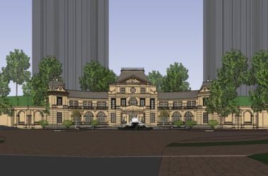 Sketchup住宅模型|多层会所，住宅，法式古典风格-BIM建筑网
