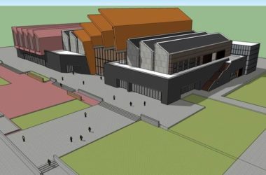 Sketchup文化模型|多层博物馆，文化建筑，现代风格-BIM建筑网